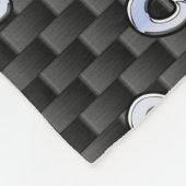 炭モダン炭素繊維プリント フリースブランケット (角)