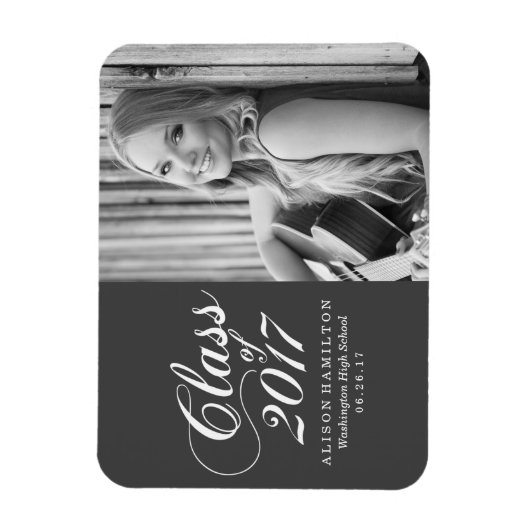 炭モダン炭 |卒業 マグネット (縦)