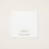 炭モダン黒スタッドイヤリングディスプレイカード (裏面)