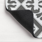 炭型のヴィンテージデザインかわいらしの中のシック マウスパッド (コーナー)