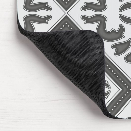 炭型のヴィンテージデザインかわいらしの中のシック マウスパッド (コーナー)