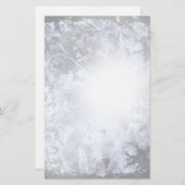 炭抽象芸術グランジフローラ固定式 便箋 (正面/裏面)