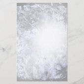 炭抽象芸術グランジフローラ固定式 便箋 (正面)