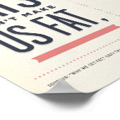 炭水化物があなたを殺しているインフォグラフィック ポスター (角)