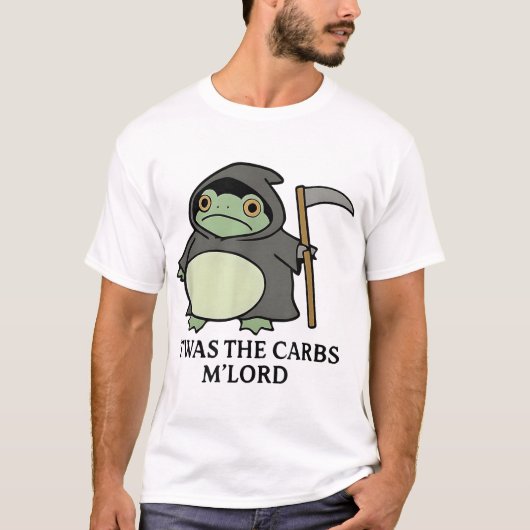 炭水化物だもんね M 旦那 Tシャツ (正面)