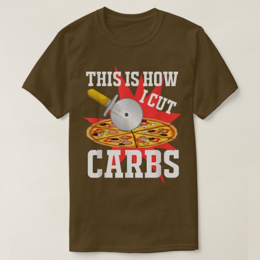 炭水化物をカットしたピザの作り方 543 903 Tシャツ (デザイン正面)