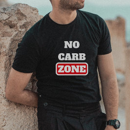 炭水化物ゼロゾーン (100% 肉食主義) Tシャツ