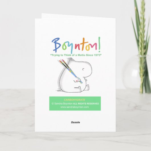 炭水化物 カード (裏面)