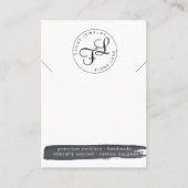 炭水彩ネックレス表示カード 名刺 (正面)