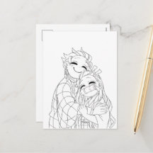 炭治郎と禰豆子のハグ