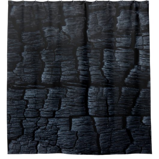 炭灰が燃え尽きた後 シャワーカーテン (正面)