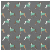 炭灰色のボクサー·ドッグ ファブリック (見本)