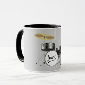 炭灰黒セットエレガントの楽譜 マグカップ (正面左)