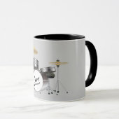 炭灰黒セットエレガントの楽譜 マグカップ (正面右)