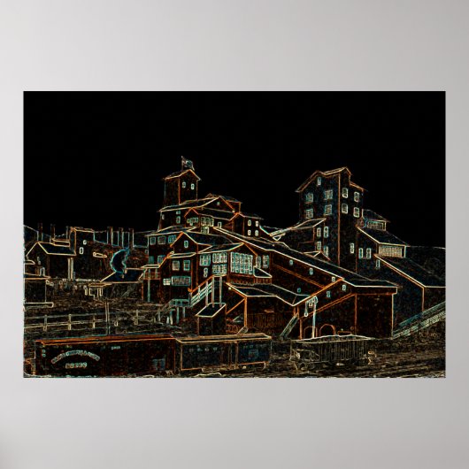 炭炭炭炭炭炭鉱炭鉱鉱炭鉱鉱鉱業ネオン ポスター (正面)