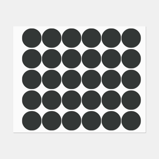 炭無地の色 ラベル (シート)