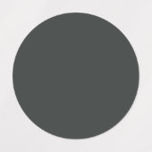 炭無地の色 ラベル (デザイン2)