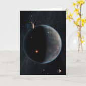 炭素と乾燥が豊富な地球のような惑星。 カード (黄色い花)