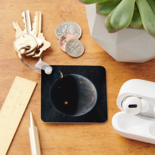 炭素と乾燥が豊富な地球のような惑星。 キーホルダー (デスク)