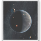 炭素と乾燥が豊富な地球のような惑星。 シール (正面)