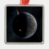 炭素と乾燥が豊富な地球のような惑星。 メタルオーナメント (正面)