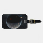 炭素と乾燥が豊富な地球のような惑星。 ラゲッジタグ (正面横)