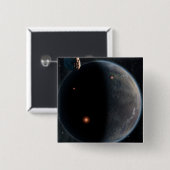 炭素と乾燥が豊富な地球のような惑星。 缶バッジ (正面&裏面)