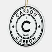 炭素元素セラミックオーナメント セラミックオーナメント (左)