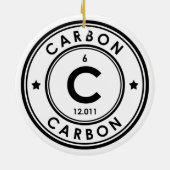 炭素元素セラミックオーナメント セラミックオーナメント (裏面)