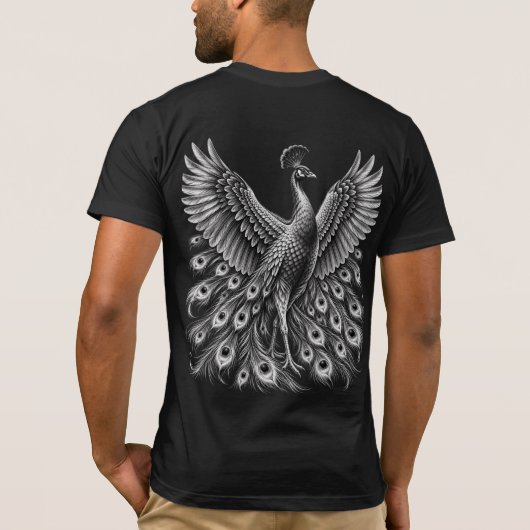 炭素孔雀 Tシャツ (裏面)