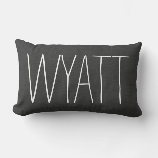 炭素朴名モノグラム ランバークッション (正面)