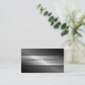 炭素繊維およびブラシ付きスチール製名刺 名刺 (スタンド正面)