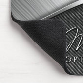 炭素繊維およびブラッシュドメタル4マウスパッド マウスパッド (コーナー)