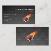 炭素繊維が燃えるサッカー 名刺 (正面/裏面)