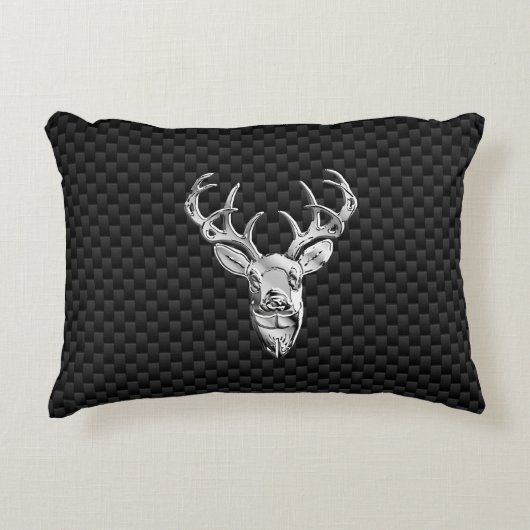 炭素繊維スタイルプリント アクセントクッション (正面)