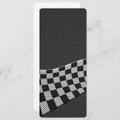 炭素繊維スタイルレーシングフラッグウェーブデコール (正面/裏面)