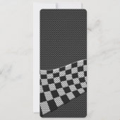 炭素繊維スタイルレーシングフラッグウェーブデコール (正面)