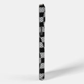 炭素繊維スタイルレーシングフラッグ波プリント Case-Mate iPhoneケース (裏面 / 右)