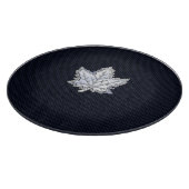 炭素繊維スタイル上のクロムのようなメープルリーフ カッティングボード (角)