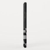 炭素繊維スタイル市松模様にレーシングフラッグ波 Case-Mate iPhoneケース (裏面/右)