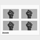 炭素繊維スタイル 長方形シール (シート)