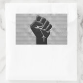 炭素繊維スタイル 長方形シール (バッグ)