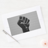 炭素繊維スタイル 長方形シール (封筒)