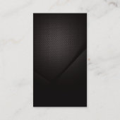炭素繊維テクスチャダークバックグランド名刺 名刺 (裏面)