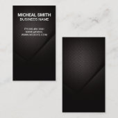 炭素繊維テクスチャダークバックグランド名刺 名刺 (正面/裏面)