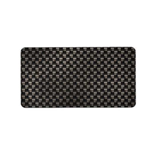 炭素繊維テクスチャ ラベル (正面)