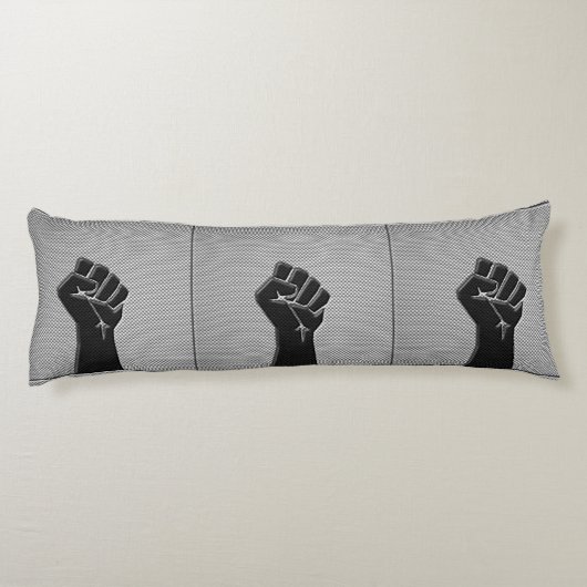 炭素繊維デコールにおける連帯拳 ボディピロー (裏面)