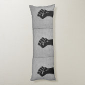 炭素繊維デコールにおける連帯拳 ボディピロー (裏面 (縦))