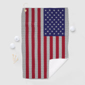炭素繊維デコールゴルフタオル上の米国のスタイル旗 ゴルフタオル (インサイチュ)