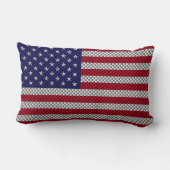 炭素繊維デコールプリントに関する米国国旗 ランバークッション (裏面)